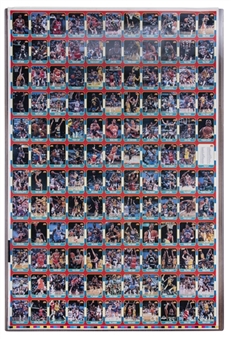 1986-87 Fleer Basketball Complete Set Uncut Sheet (132 Cards) – Featuring Michael Jordan Rookie Card!